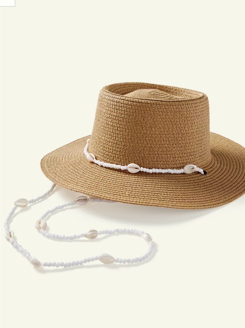 Shell  pearl boater hat. Brand new. Boston proper